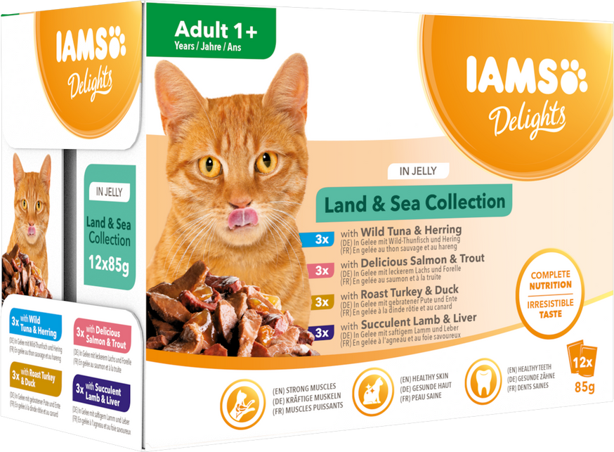 Delights Jelly Multipack Land & Sea Kattfoder