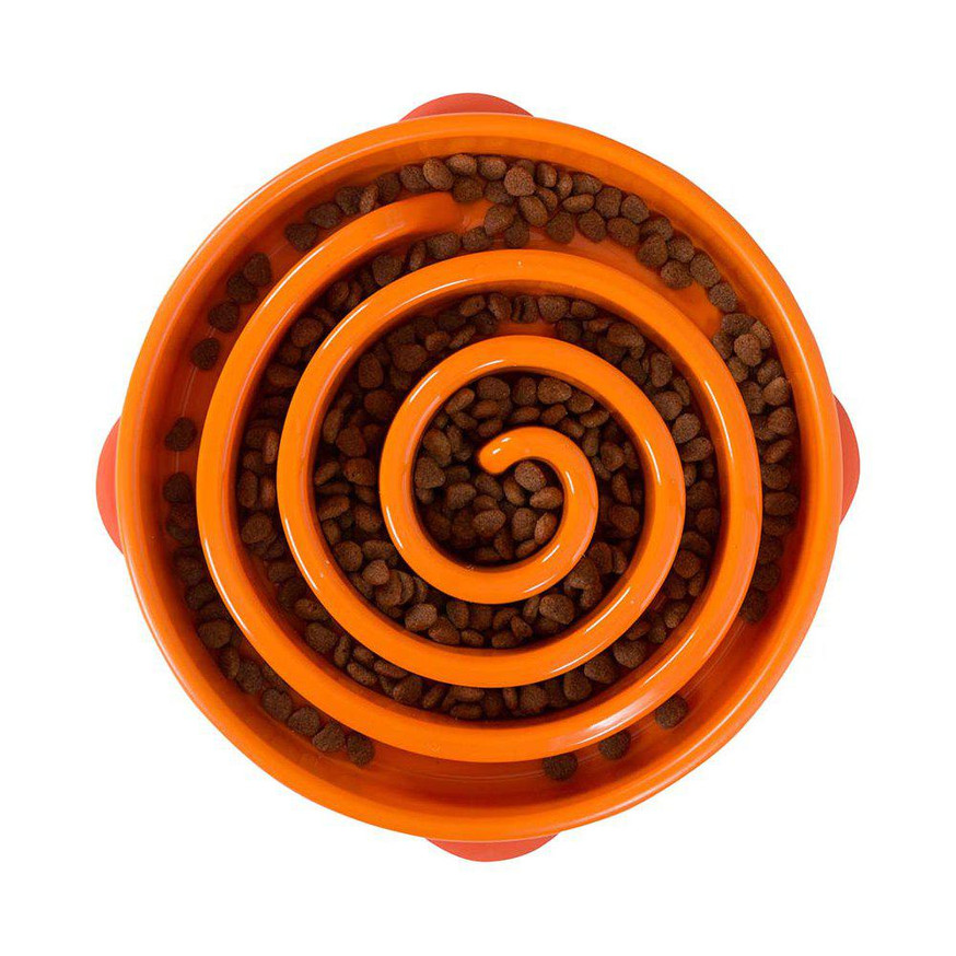 Fun Feeder Slo-Bowl - Large orange