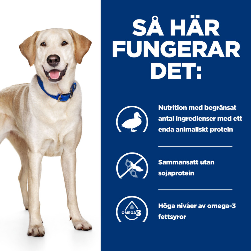 Prescription Diet d/d Food Sensitivities Torrfoder Hund med Anka och Ris
