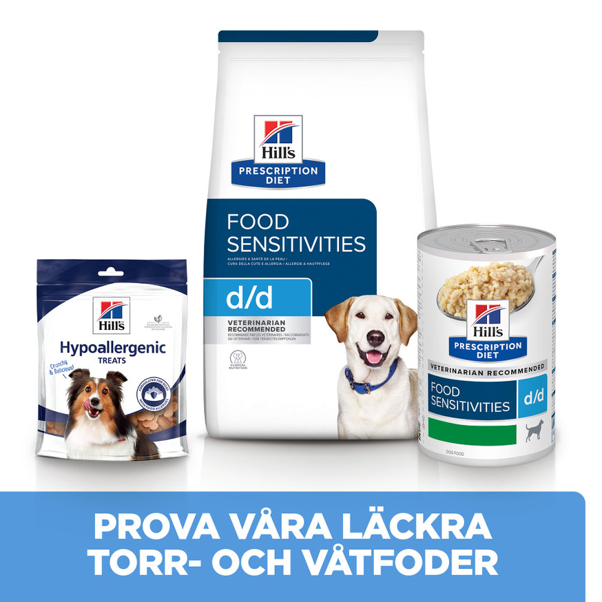 Prescription Diet d/d Food Sensitives Våtfoder Hund med Anka