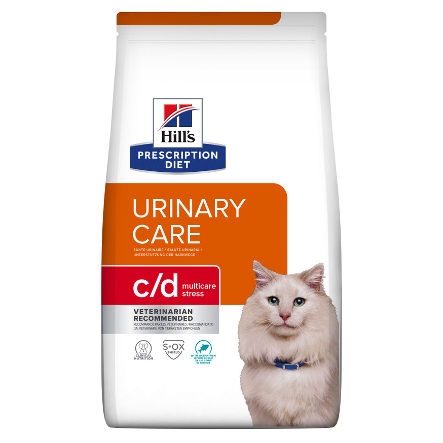 Prescription Diet c/d Multicare Stress Urinary Care Kattfoder med Havsfisk - 3 kg, 8 kg