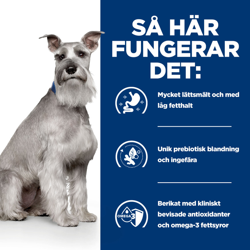 Prescription Diet i/d Digestive Care Low Fat Hundfoder med Kycklingsmak