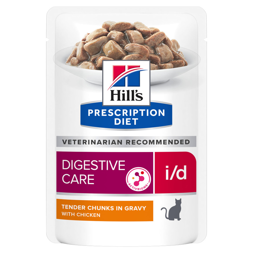 Prescription Diet i/d Digestive Care Pouch, Kattfoder med Kyckling