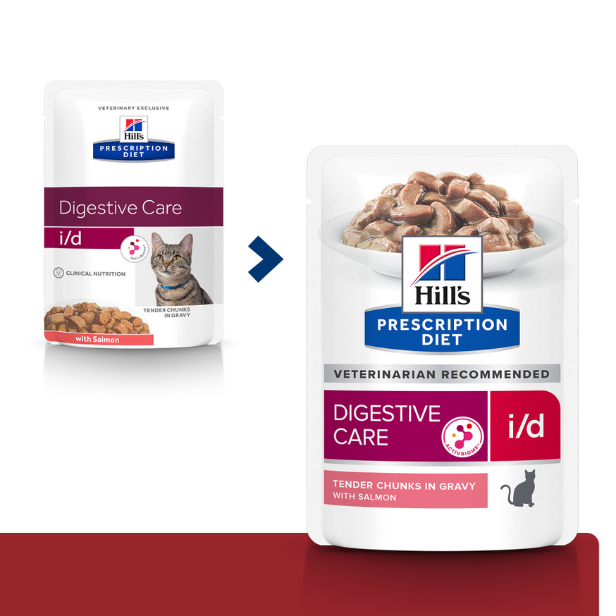 Prescription Diet i/d Digestive Care Pouch, Kattfoder med Lax