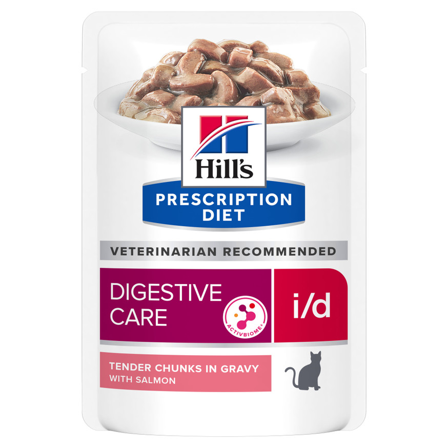 Prescription Diet i/d Digestive Care Pouch, Kattfoder med Lax