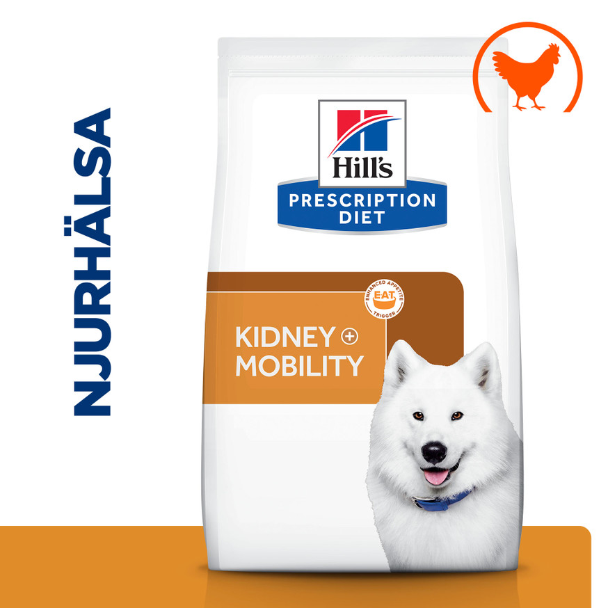 Prescription Diet k/d + Mobility Torrfoder till Hund med Kyckling