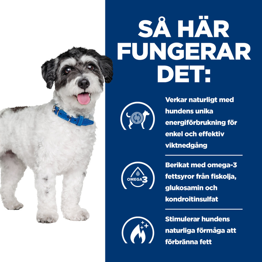 Prescription Diet Mobility + Metabolic Weight Management Mini Torrfoder till Hund med Kyckling