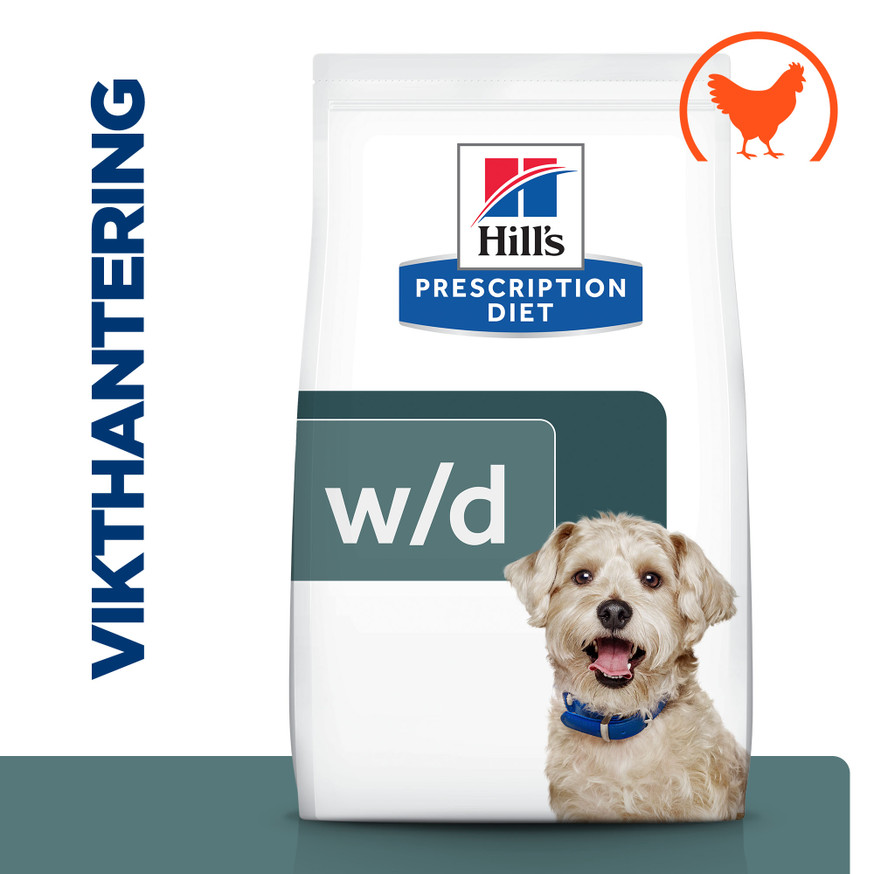 Prescription Diet w/d Diabetes Care Torrfoder med Kyckling till Hund