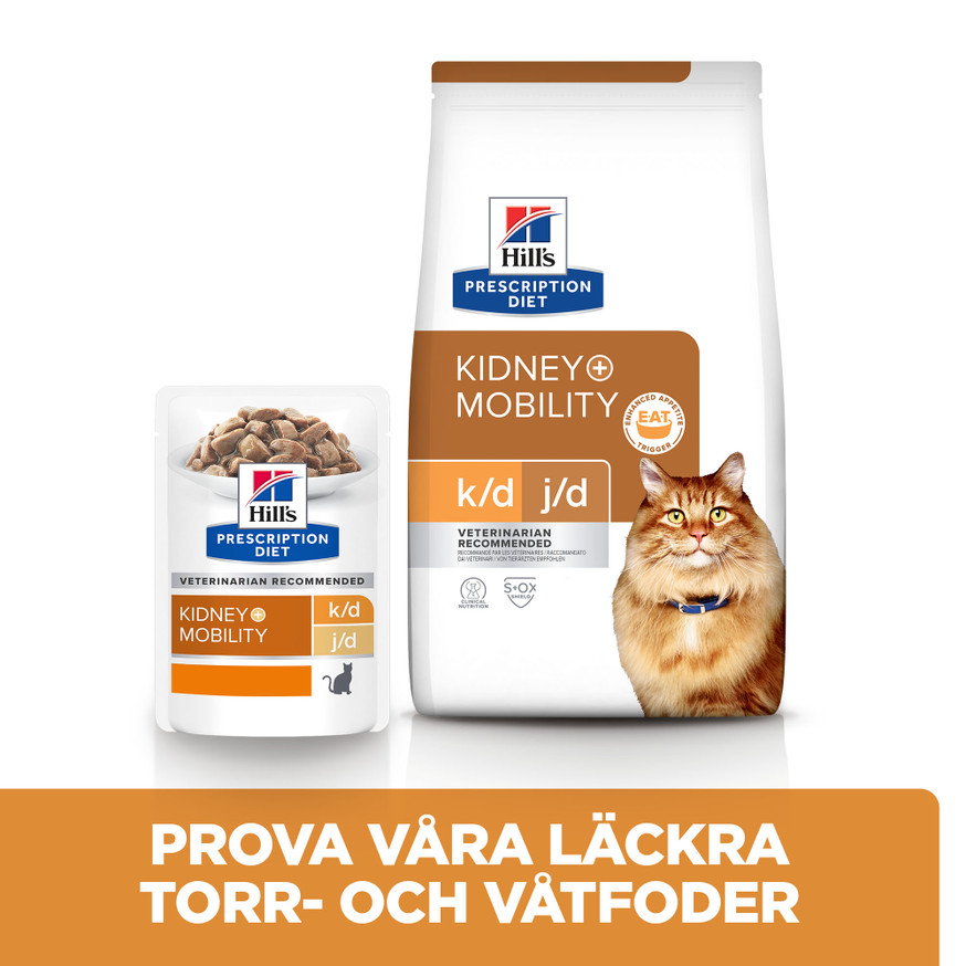 Prescription Diet k/d + Mobility Våtfoder i  Portionspåse till Katt