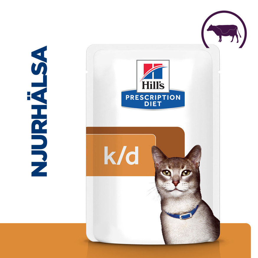 Prescription Diet k/d Kidney Care Våtfoder till Katt i Portionspåse med Nötkött