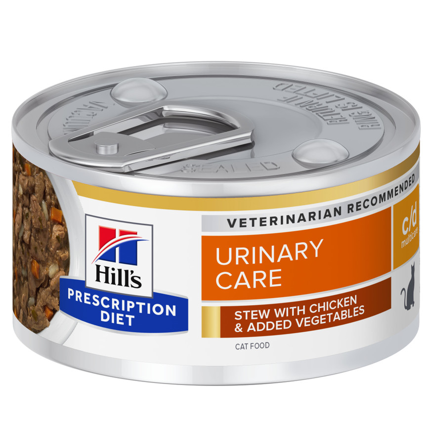 Prescription Diet c/d Multicare Urinary Care Stew Våtfoder till Katt med Kyckling & Grönsaker