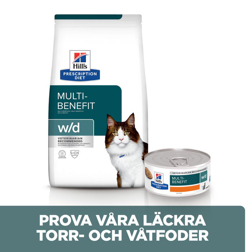 Prescription Diet w/d Multi-Benefit Torrfoder till Katt med Kyckling