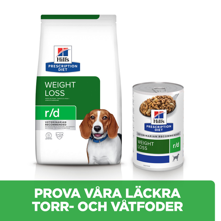 Prescription Diet r/d Weight Reduction Våtfoder i Burk till Hund