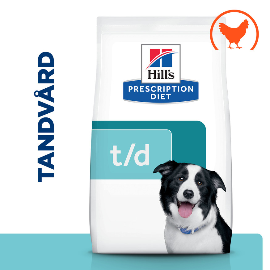 Prescription Diet t/d Dental Care Torrfoder med Kyckling till Hund
