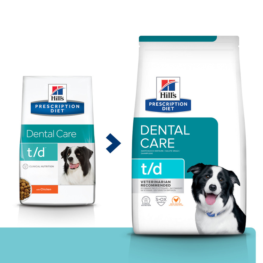 Prescription Diet t/d Dental Care Torrfoder med Kyckling till Hund