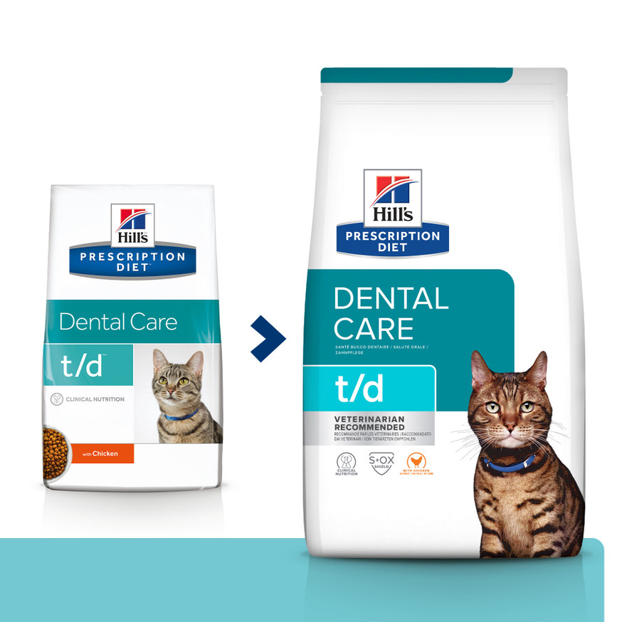 Prescription Diet t/d Dental Care Torrfoder till Katt med Kyckling