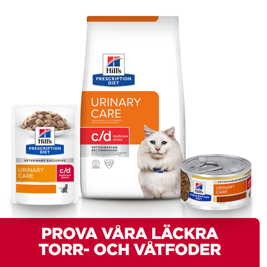 Prescription Diet c/d Multicare Stress Urinary Care Stew med Kyckling + Grönsaker för katt