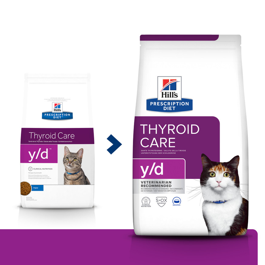 Prescription Diet y/d Thyroid Care Torrfoder för Katt