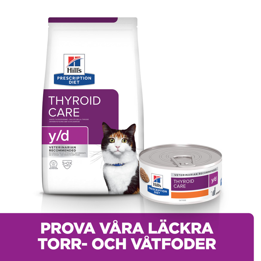 Prescription Diet y/d Thyroid Care Våtfoder för Katt med Kyckling