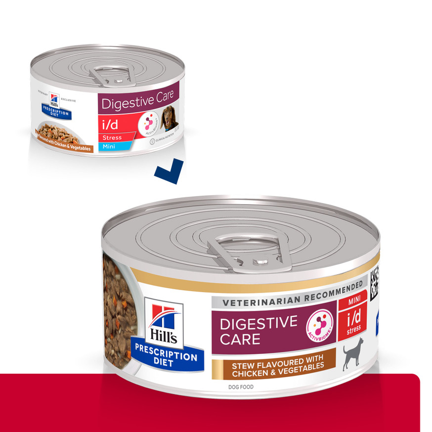 Prescription Diet i/d Digestive Care Stress Mini Stew Hundfoder med Kyckling & Grönsaker