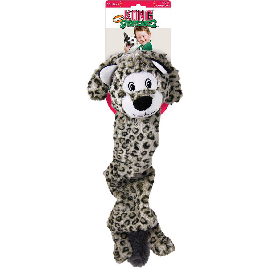 KONG Stretchezz Jumbo Snow Leopard XL