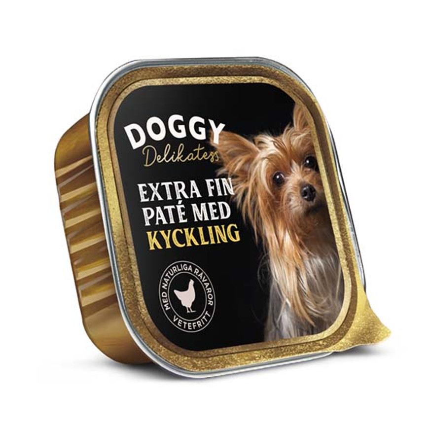 Delikatess Extra Fin Paté till Hund med Kycklingsmak