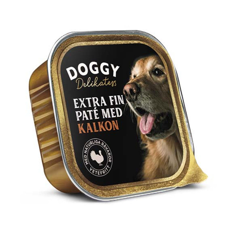 Delikatess Extra Fin Paté till Hund med Kalkonsmak