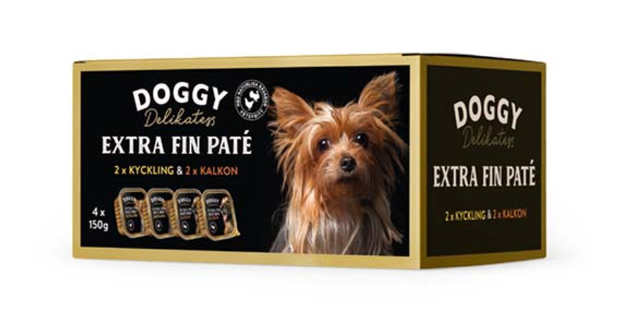 Multibox Extra Fin Paté med Kalkon & Kyckling för hund
