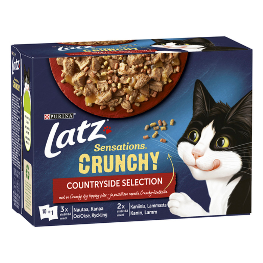 Sensations Crunchy Countryside Selection i Gelé Våtfoder till Katt