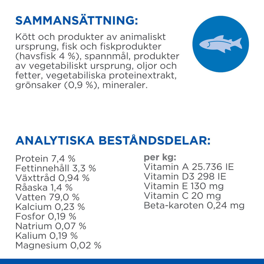 Healthy Cuisine Stew Våtfoder till Steriliserad Katt Fisk & Kyckling