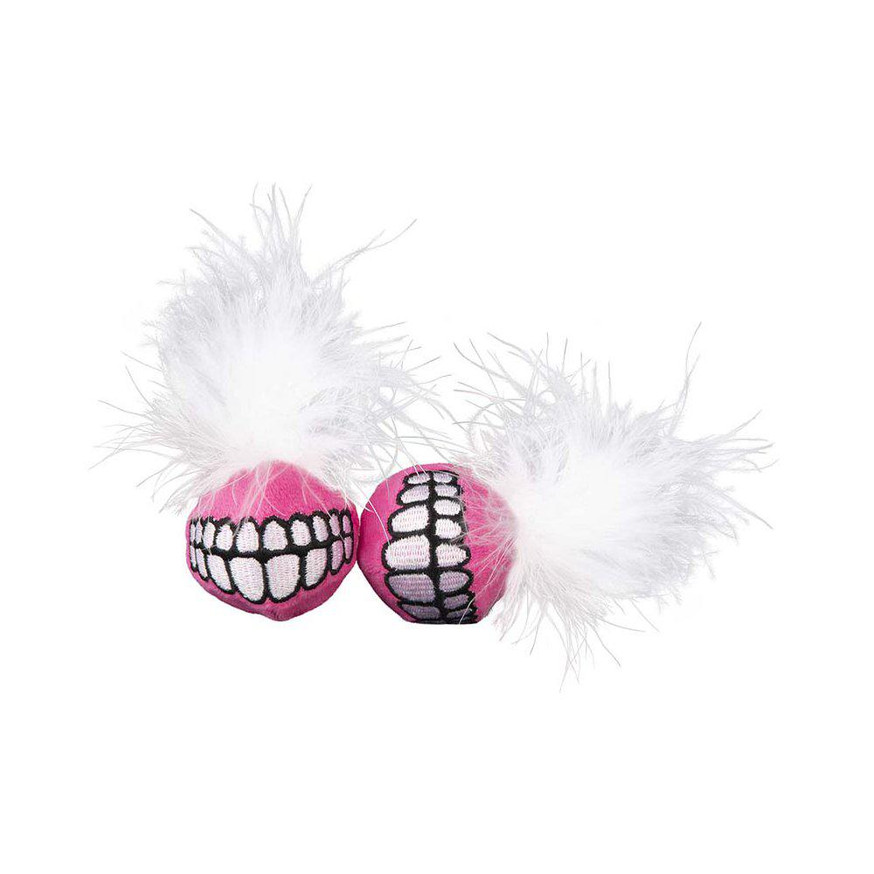 Kattleksak Plush Grinz 2-pack - Rosa