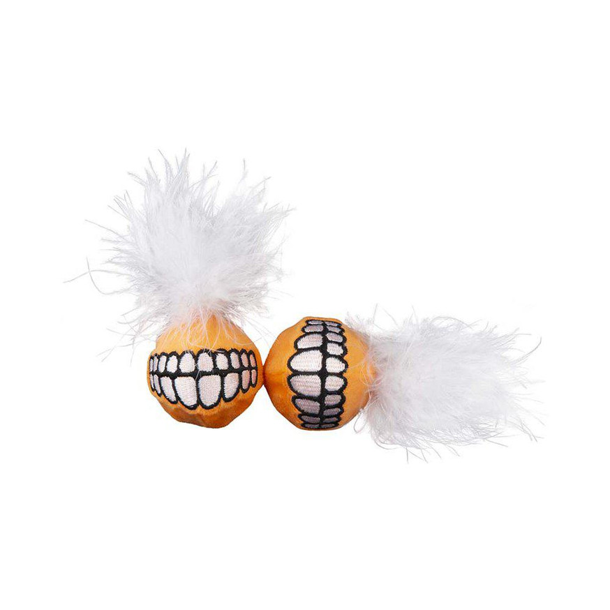 Kattleksak Plush Grinz 2-pack - Orange