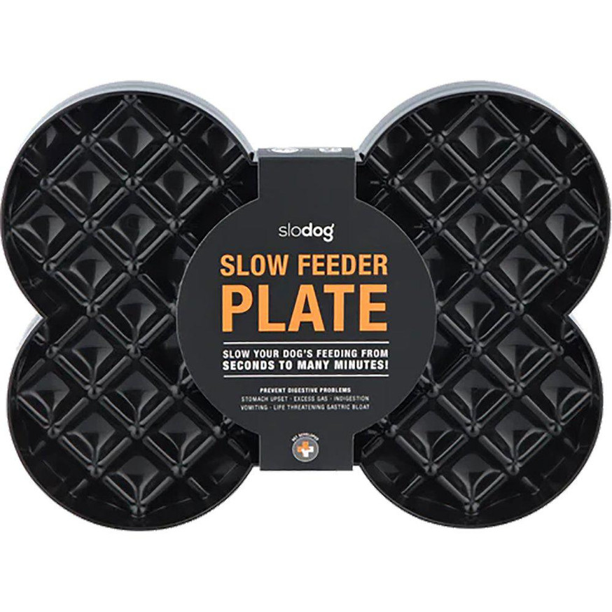 Slickmatta Slow Feeder Plate - Svart