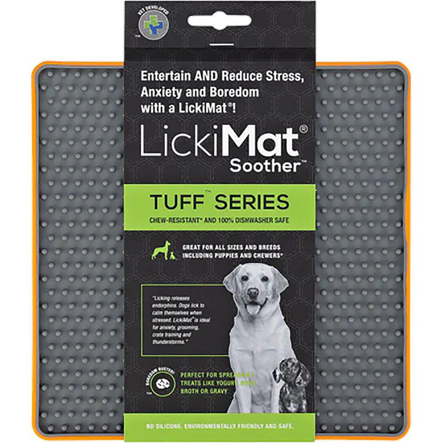 Soother Tuff Slickmatta Hund - Orange