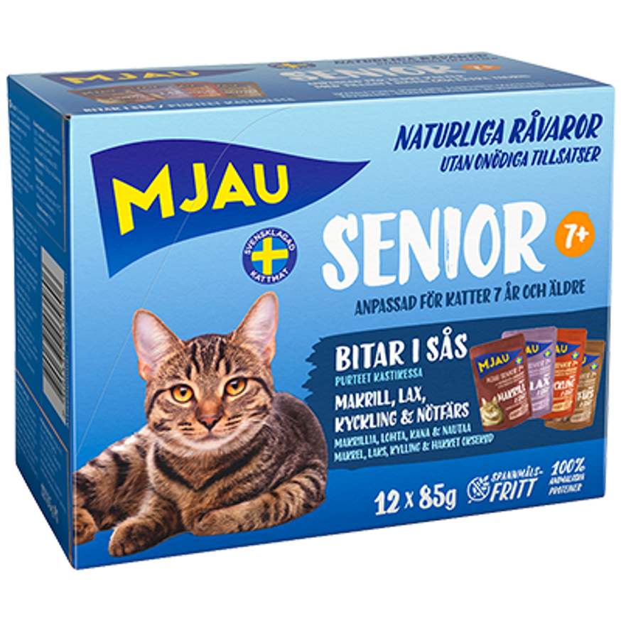 Multibox Senior Våtfoder till Katt med Fisk & Köttsmak