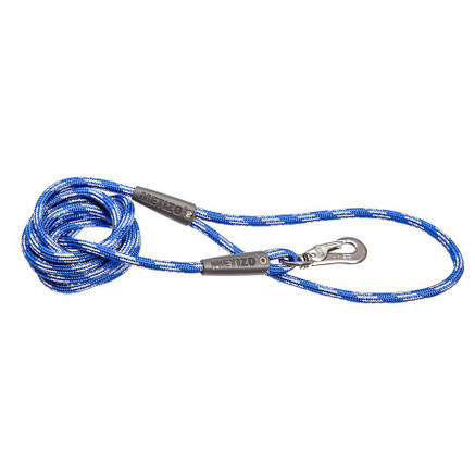 Koppel Runt m. Reflex, Pistolhake - Blå 5 m, 60 mm hake, Blå 5 m, 75 mm hake