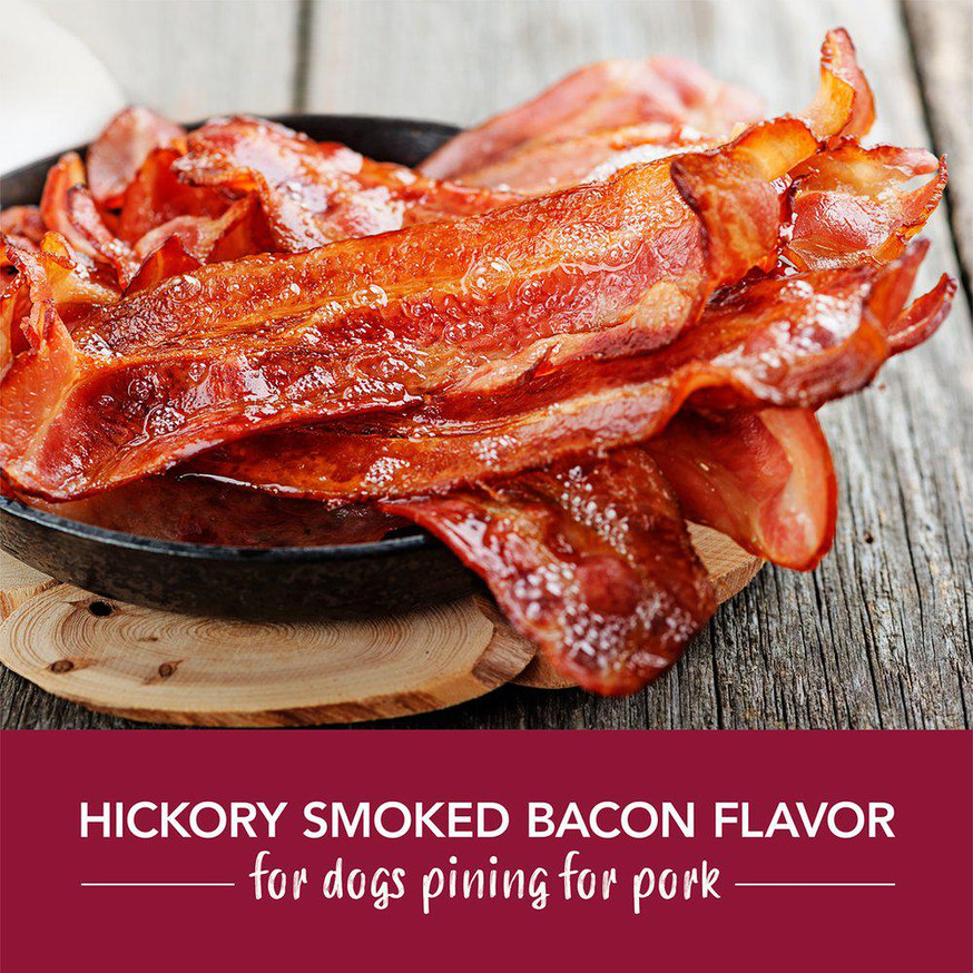 Enticers Hundtandborste & Smaksatt Tandkräm - Hickory Bacon L, Hickory Bacon S/M