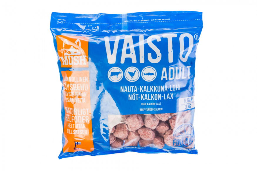 Vaisto® Köttbullar Nöt-Kalkon-Lax Hundfoder