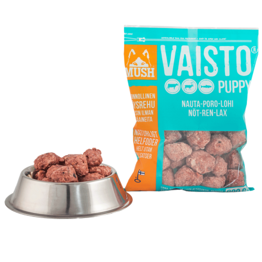 Vaisto®  Köttbullar Puppy Nöt-Ren-Lax Hundfoder