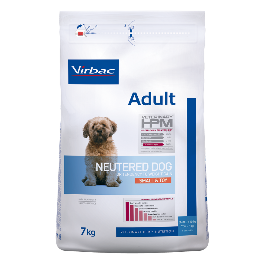 Adult Neutered Dog Small & Toy - 7 kg