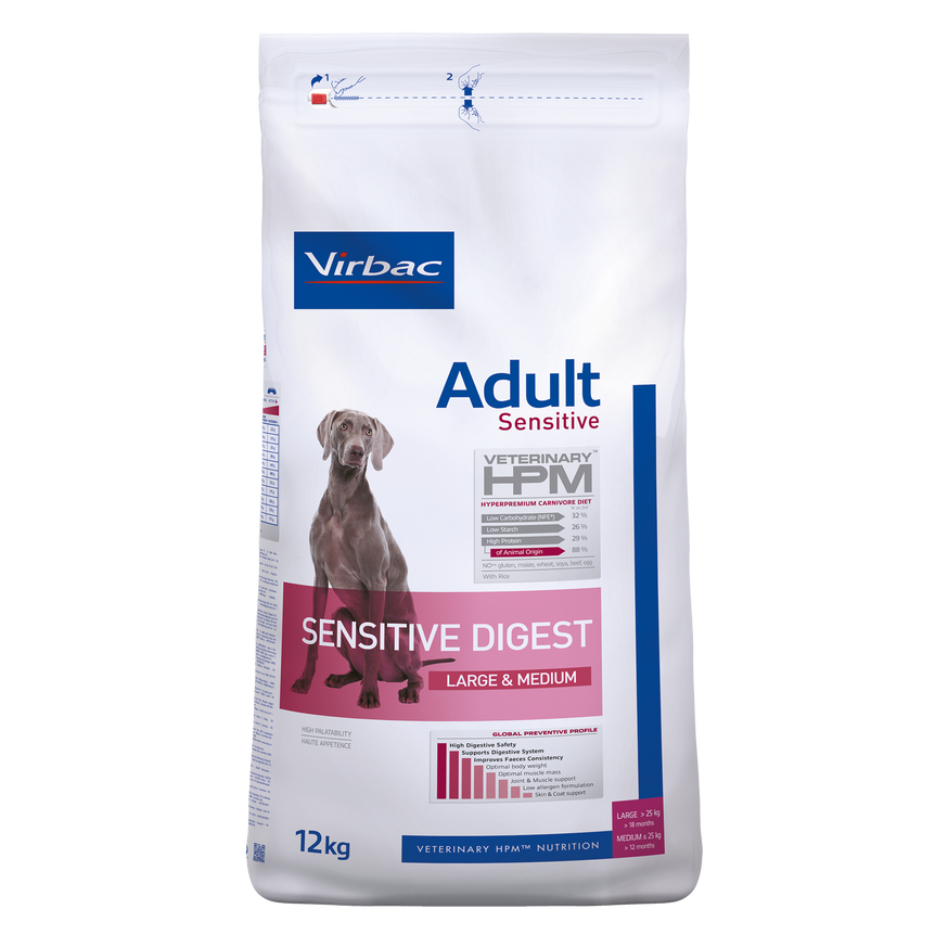 Adult Sensitive Digest Dog Large & Medium - 12 kg
