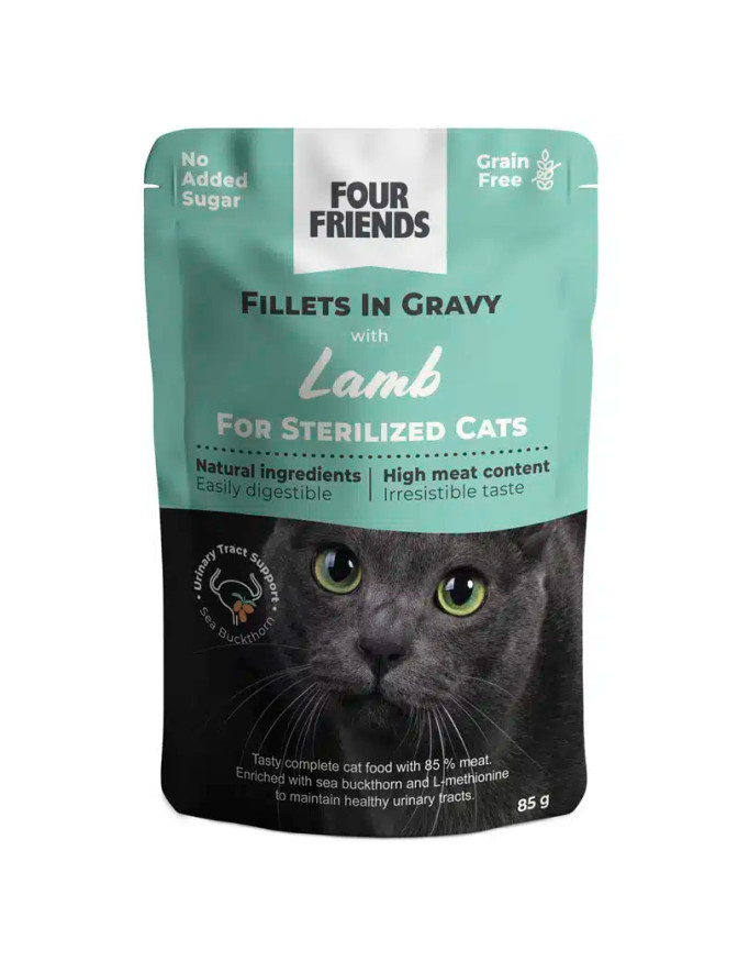 Sterilized Lamb in Gravy Pouch Kattfoder