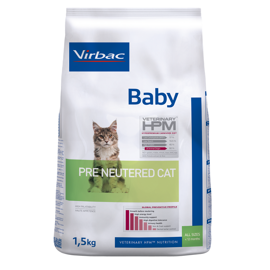 Baby Cat Pre Neutered - 1,5 kg