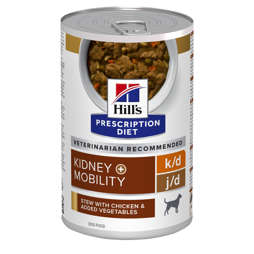 Prescription Diet k/d + Mobility Våtfoder Stew till Hund med Kyckling & Tillsatta Grönsaker