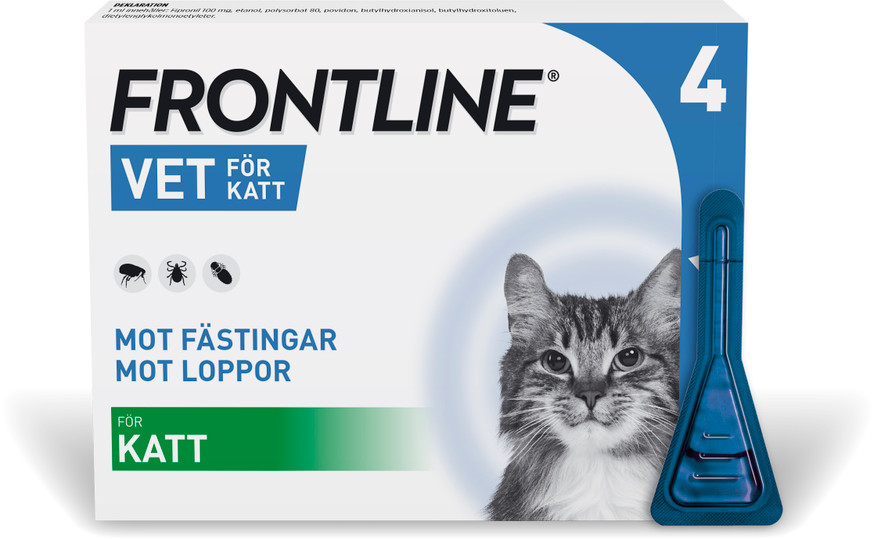 Frontline Vet - Spot-on Lösning för Katt 100 mg/ml 4 x 0,5 ml