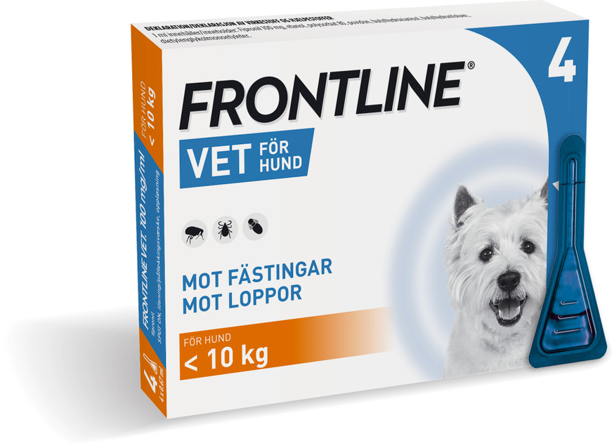 Frontline Vet - Spot-on Lösning för Hund 100 mg/ml S 4 x 0,67 ml