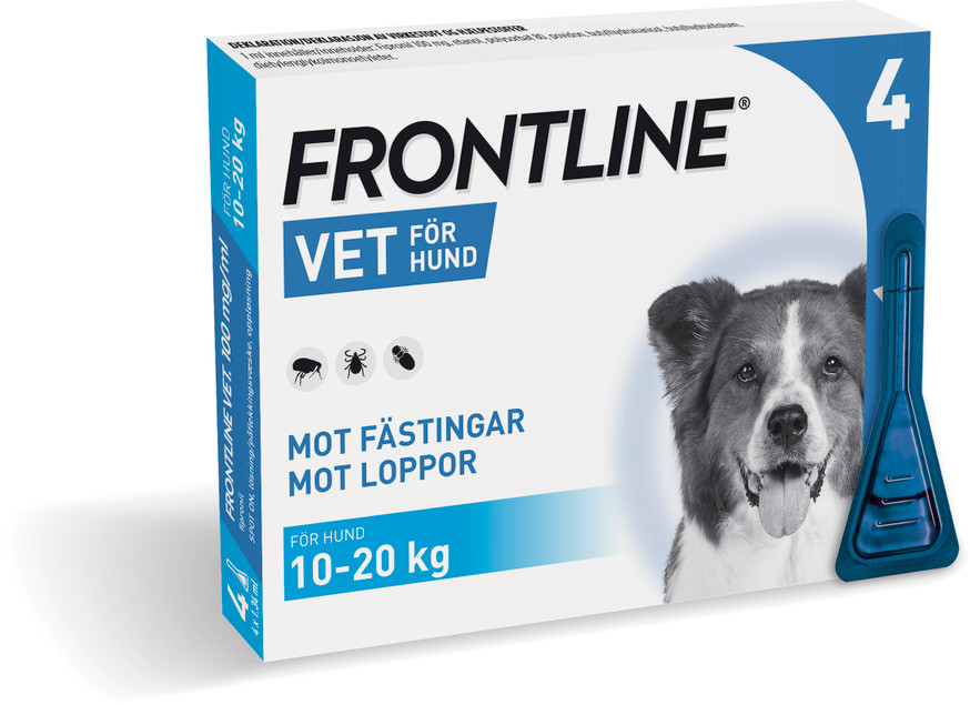 Frontline Vet - Spot-on Lösning för Hund 100 mg/ml M 4 x 1,34 ml