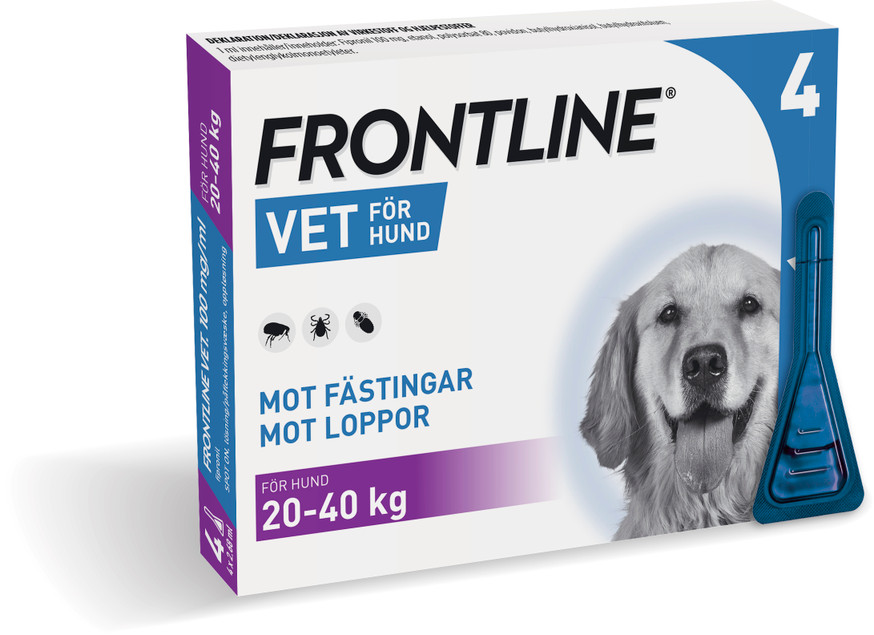 Frontline Vet - Spot-on Lösning för Hund 100 mg/ml L 4 x 2,68 ml