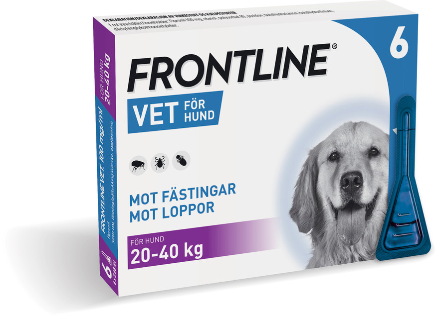 Frontline Vet - Spot-on Lösning för Hund 100 mg/ml L 6 x 2,68 ml