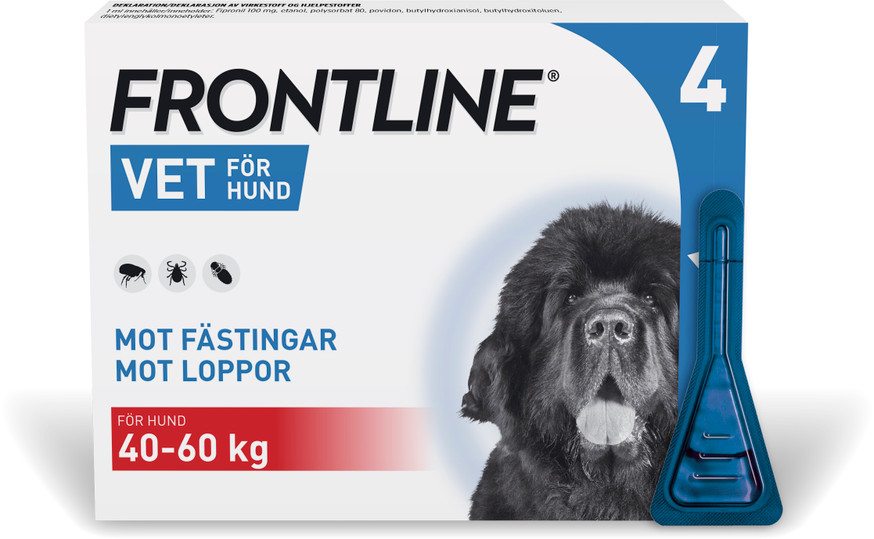 Frontline Vet - Spot-on Lösning för Hund 100 mg/ml XL 4 x 4,02 ml